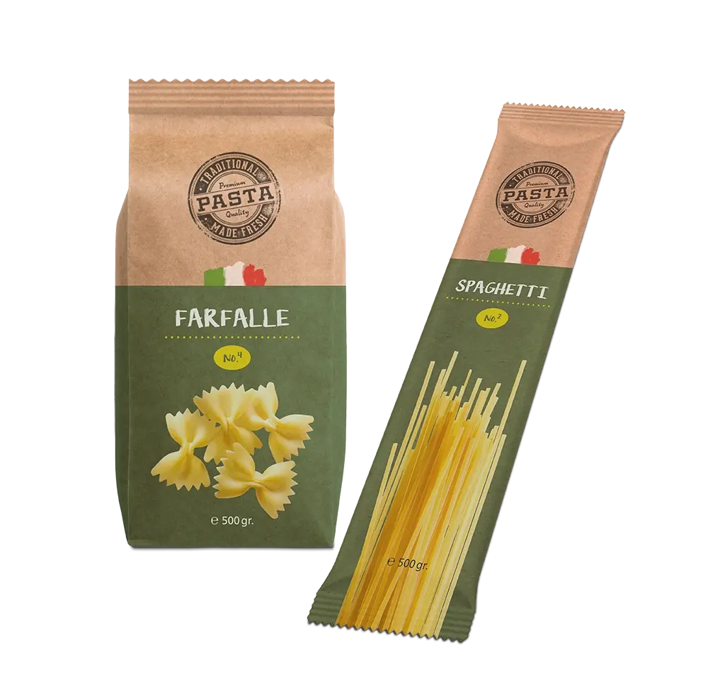 Paper packaging with heat-seal coating